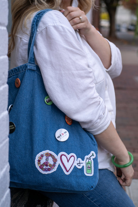 Peace, Love and Juice Tote Bag